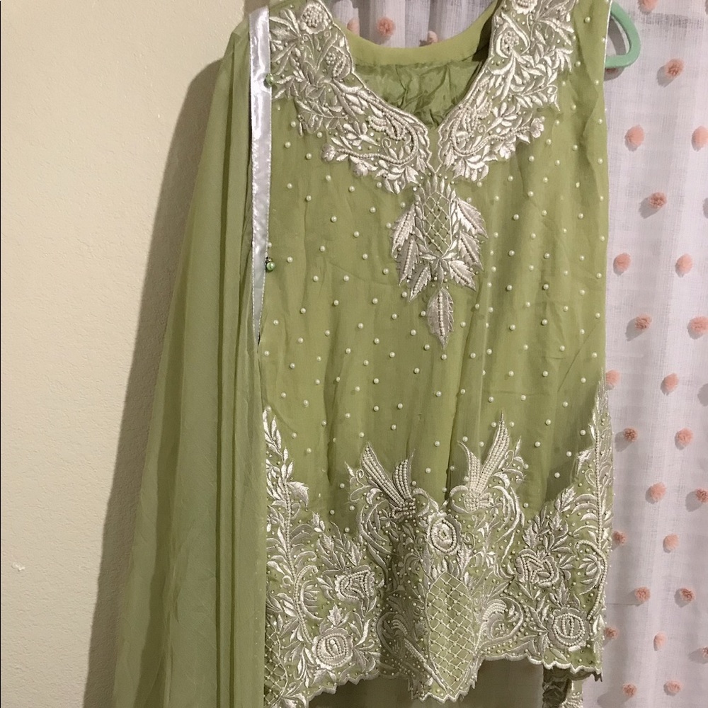 3pc suit party wear pakistani / indian dresses